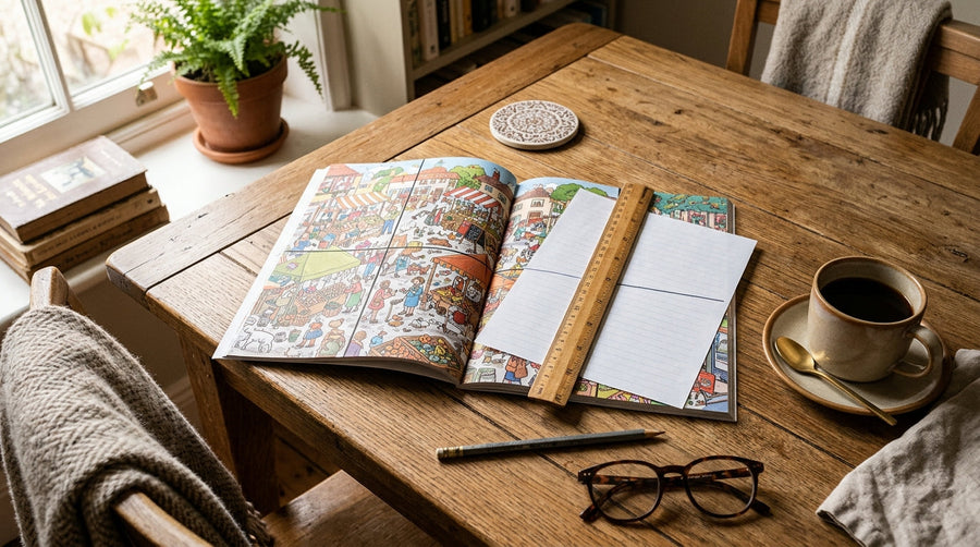 How to solve a hidden object scene: work in quadrants
