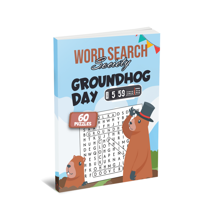 Word Search Society - Groundhog Day