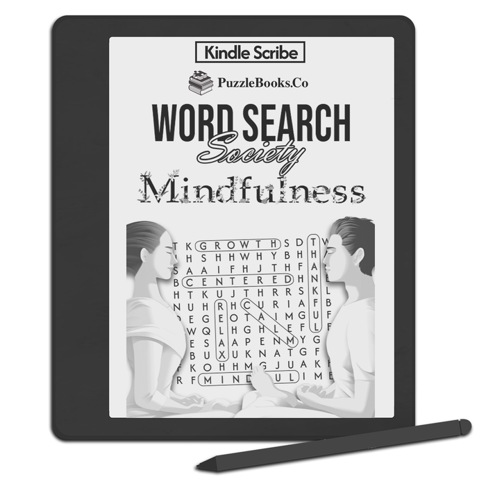 Word Search Society - Mindfulness - eBook [Kindle Scribe]